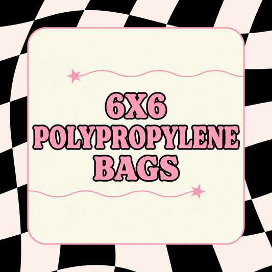 Crystal Clear Polyethylene Zipper Bags  6" x 6" 4Mil